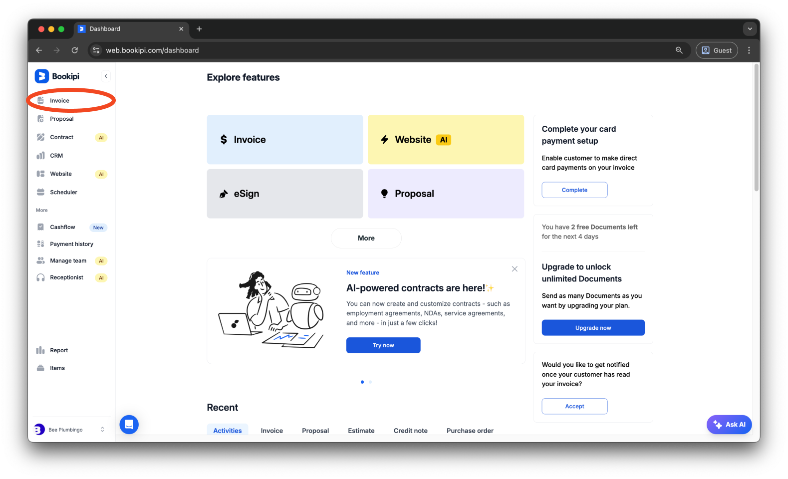 Invoice Web V2 - How to edit an invoice on Web - 1