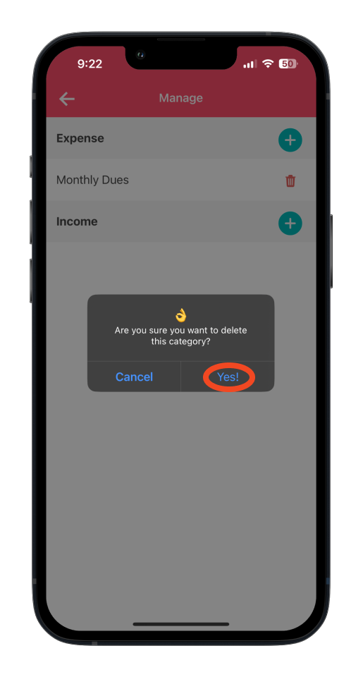 Bookipi Expense - How to delete a created category in Bookipi Expense - 4