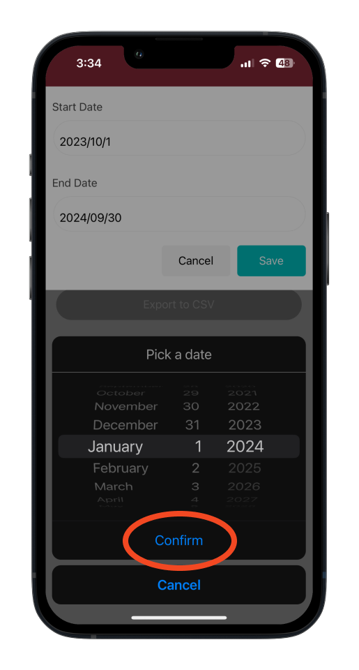 Bookipi Expense - How to export a report in CSV - 5