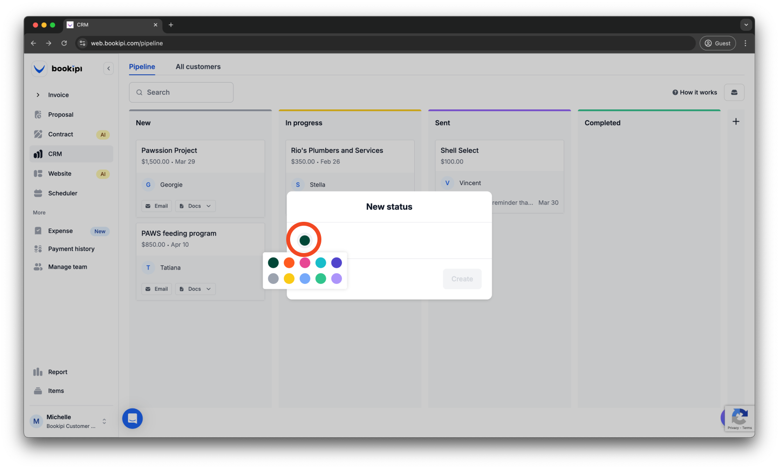 Uncategorized - How to add an additional Pipeline status in Bookipi CRM - 4