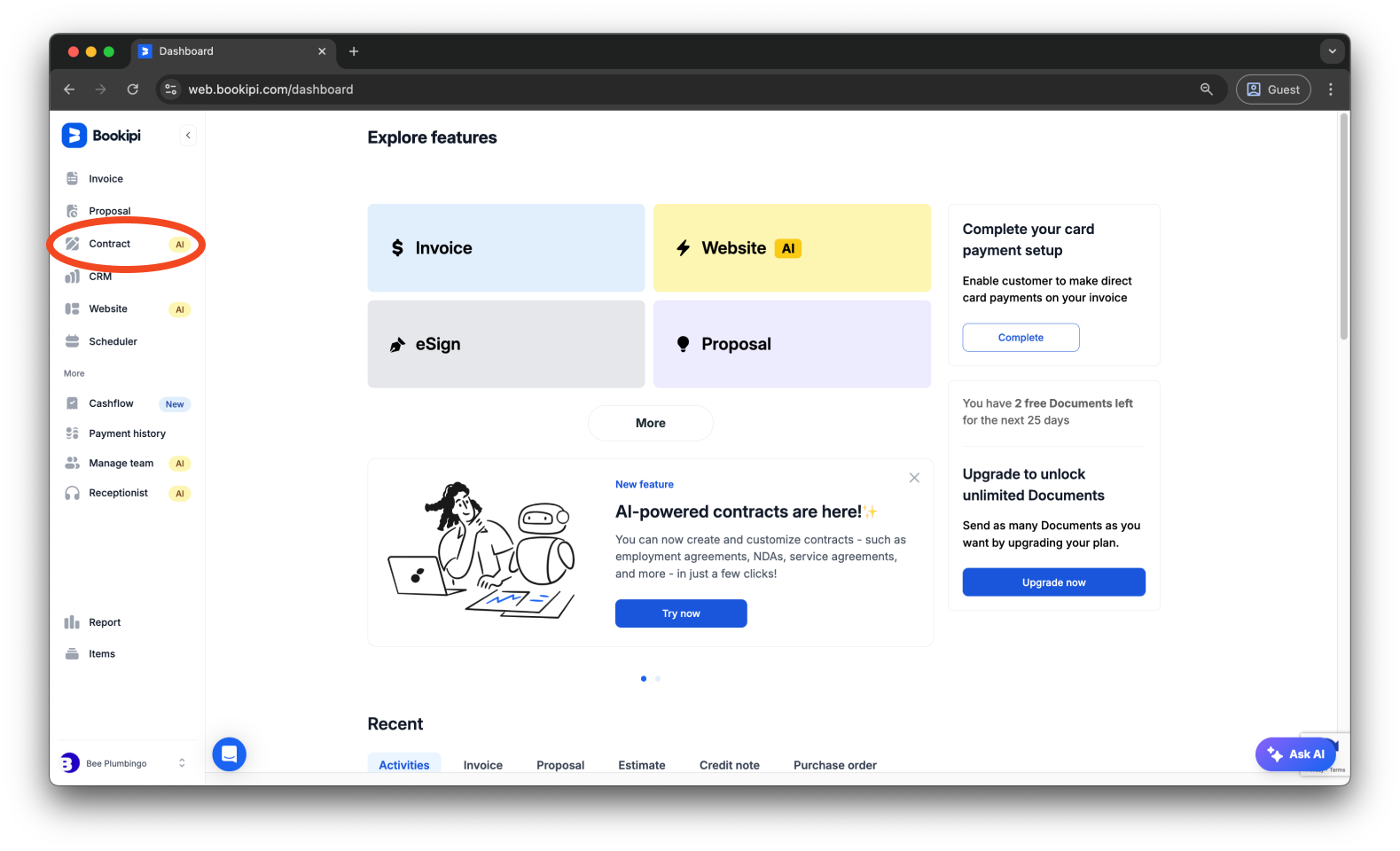 Uncategorized - How to search and filter documents in Bookipi eSign - 1