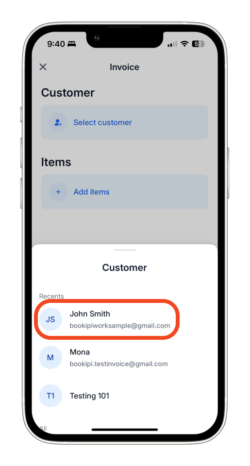 Uncategorized - How to set up a Recurring Invoice in the Bookipi Mobile App - 2