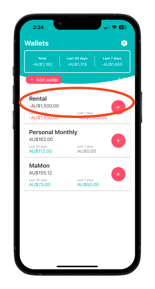 Bookipi Expense - How to delete a wallet in Bookipi Expense - 1