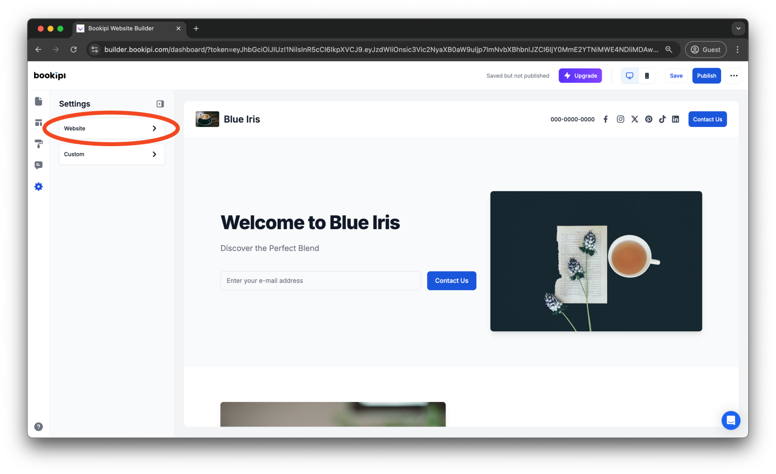 Bookipi AI Website Builder - How to add, edit, and disable your header site name in Bookipi AI Website Builder - 3