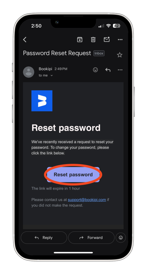Invoice Mobile App - How to reset your password - 5