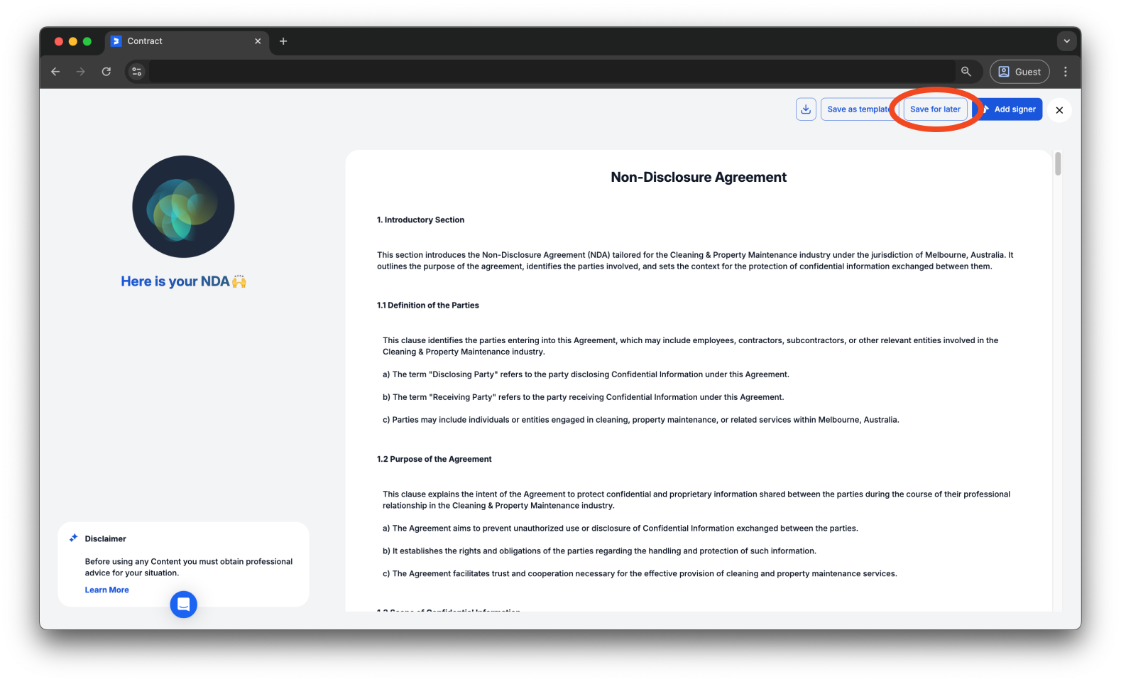 Uncategorized - How to create and send an AI Contract with Bookipi eSign - 18