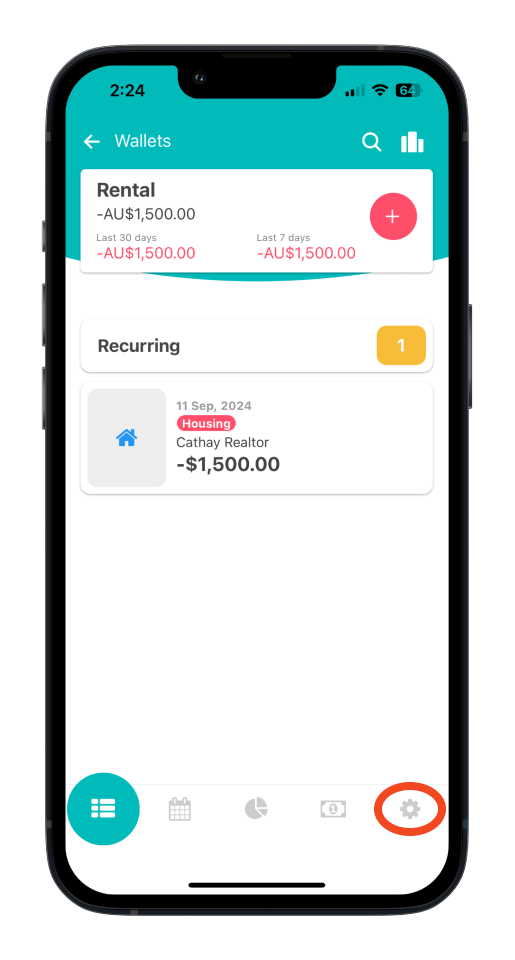 Bookipi Expense - How to delete a wallet in Bookipi Expense - 2