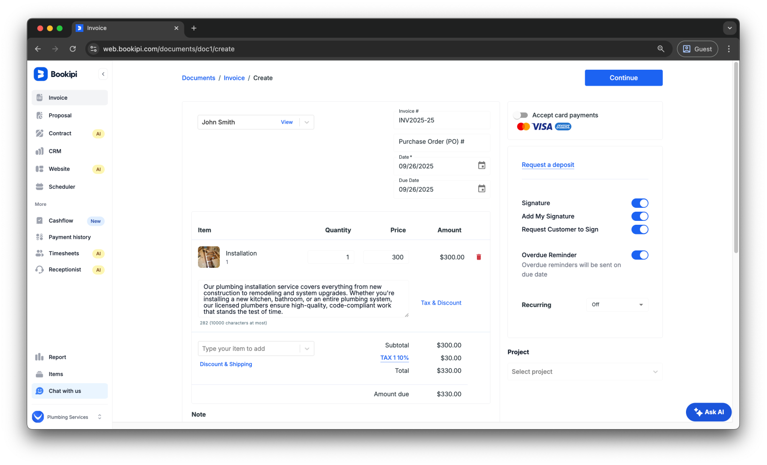 Invoice Web V2 - How to create, send, edit and filter invoices - 7