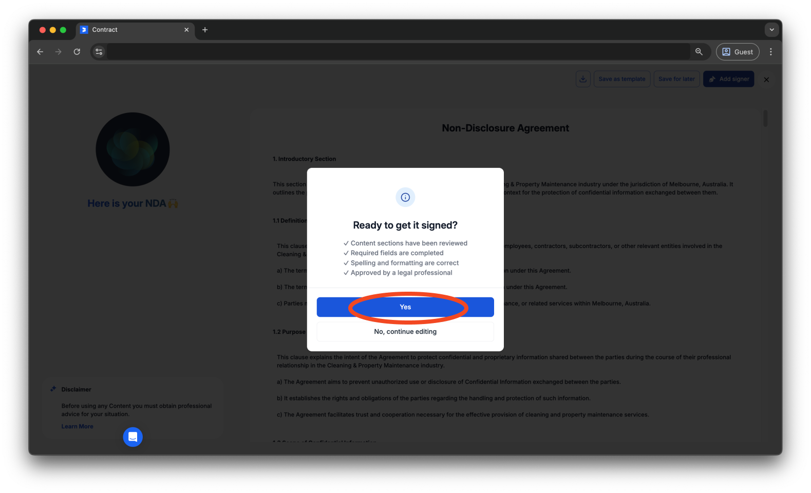 Uncategorized - How to create and send an AI Contract with Bookipi eSign - 21