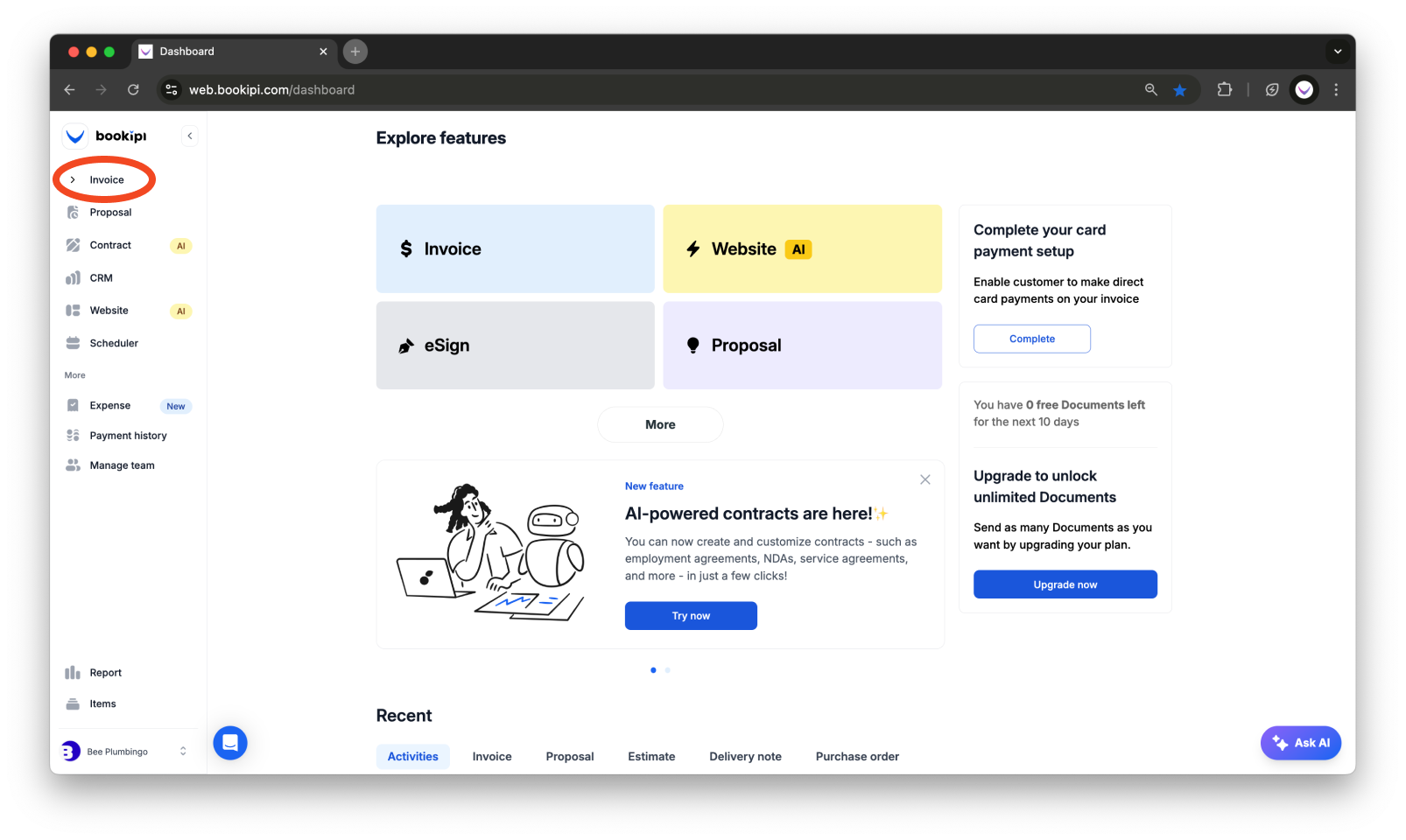 Invoice Web V2 - How to mark the invoice as paid and send a receipt using the web app - 1