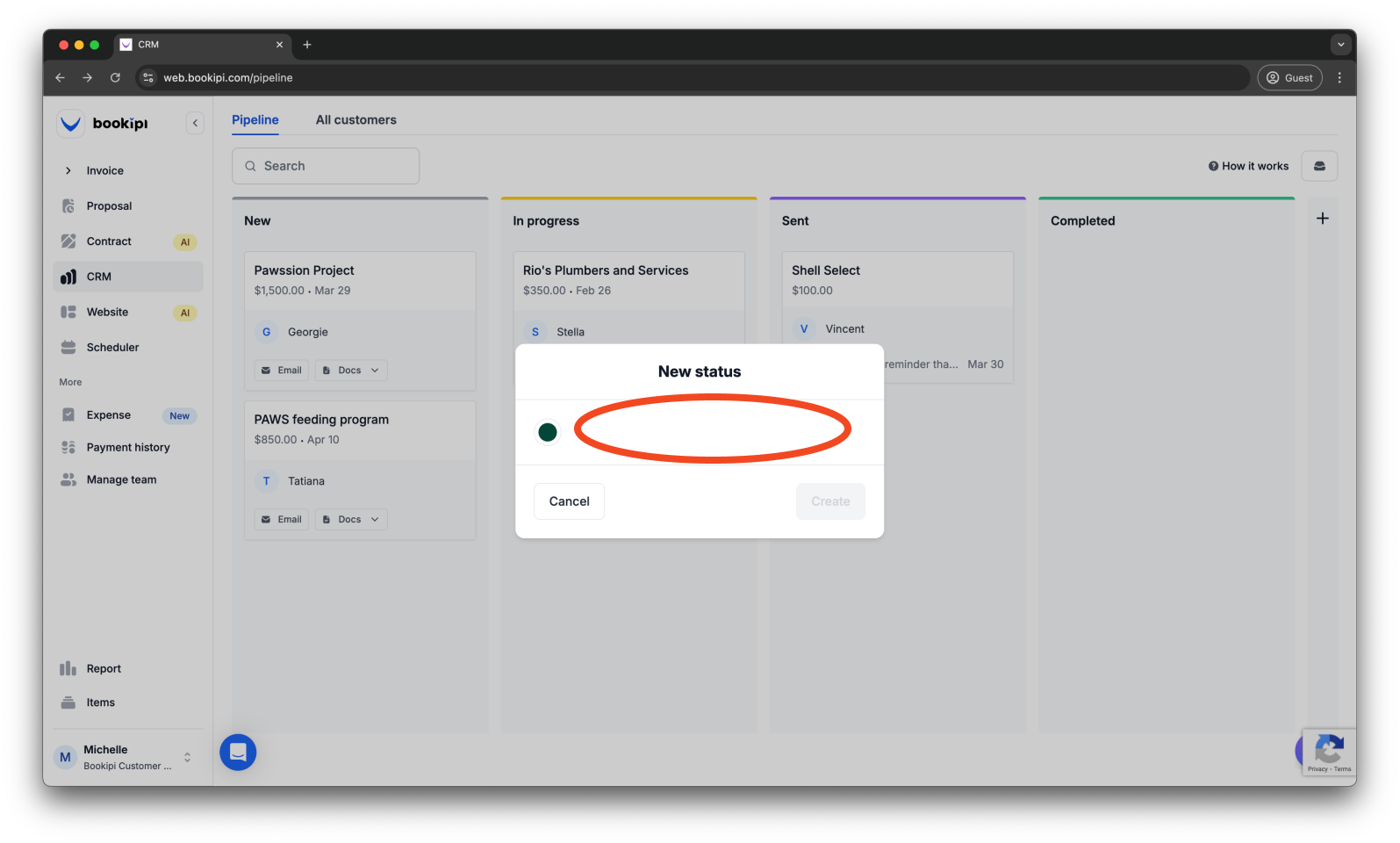 Uncategorized - How to add an additional Pipeline status in Bookipi CRM - 3