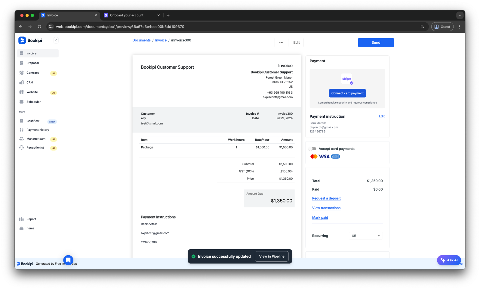 Invoice Web V2 - How to remove the due date on invoices on the Web App - 7
