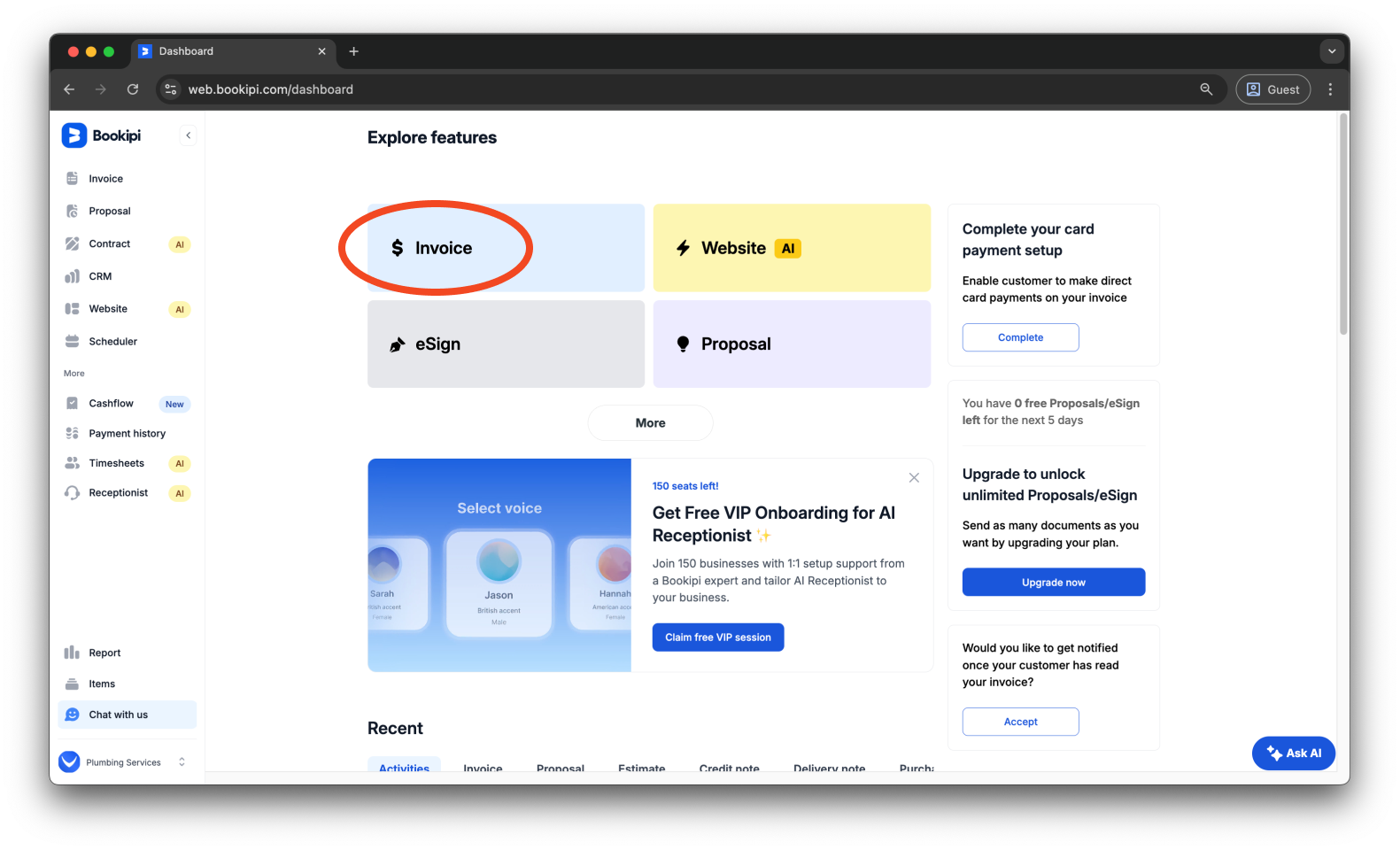 Invoice Web V2 - How to create, send, edit and filter invoices - 3