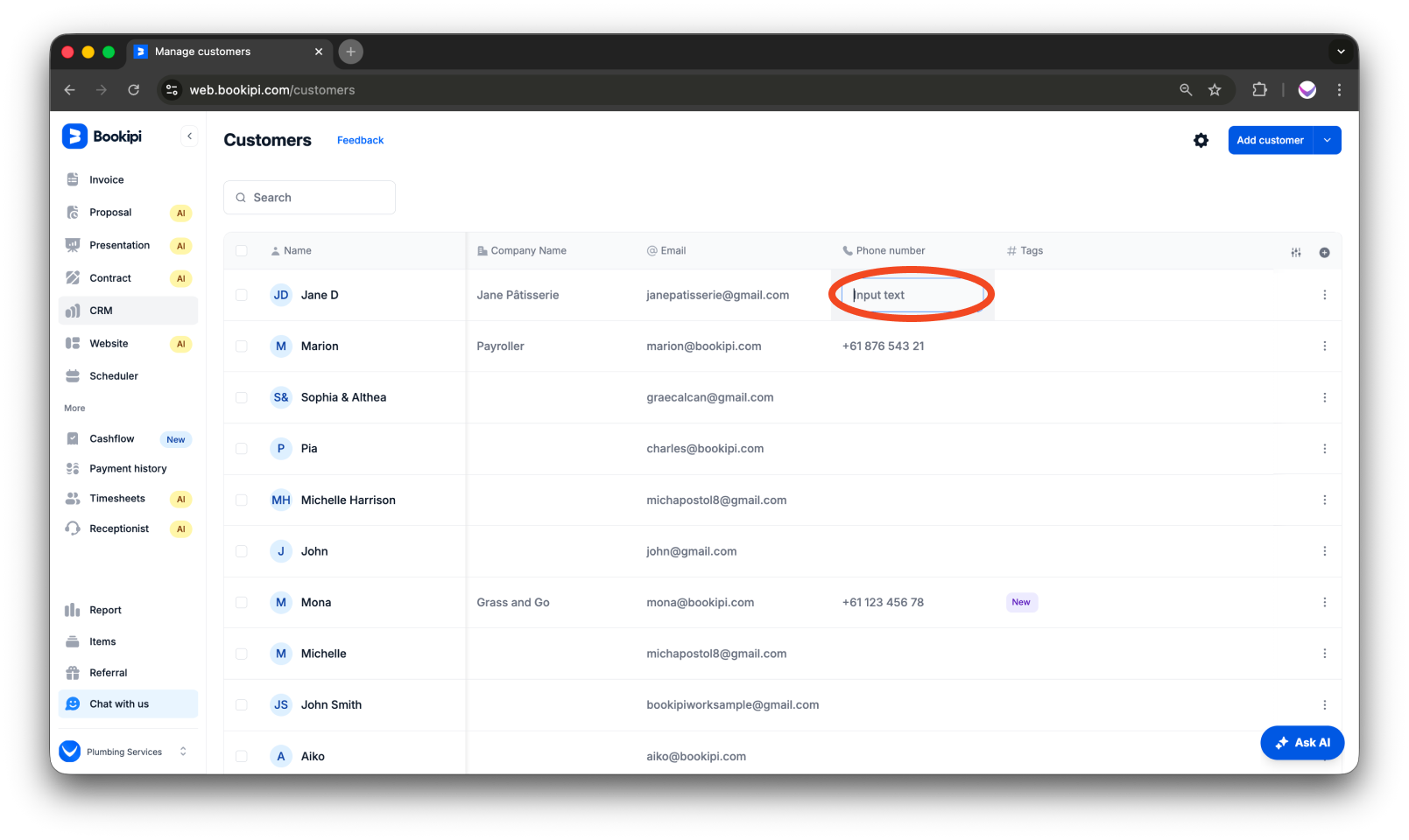 Invoice Web V2 - How to create, edit, copy and delete a customer - 11