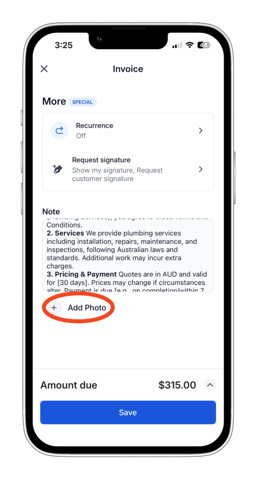 Uncategorized - How to create and send an invoice on the mobile app - 28