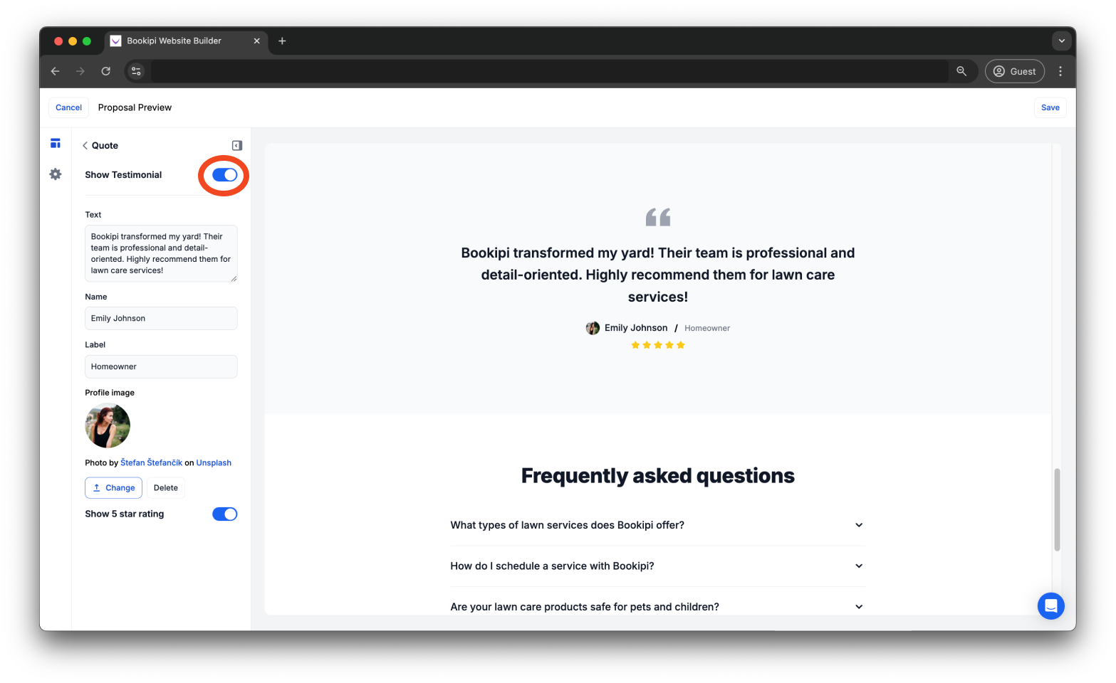 Uncategorized - How to add/edit a testimonial to your Proposal AI - 9