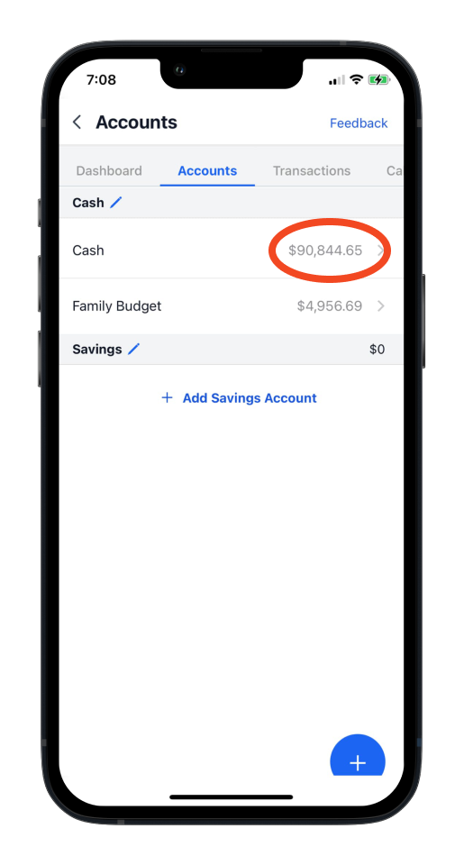 Invoice Mobile App - How to add an expense or income in cash flow - 4