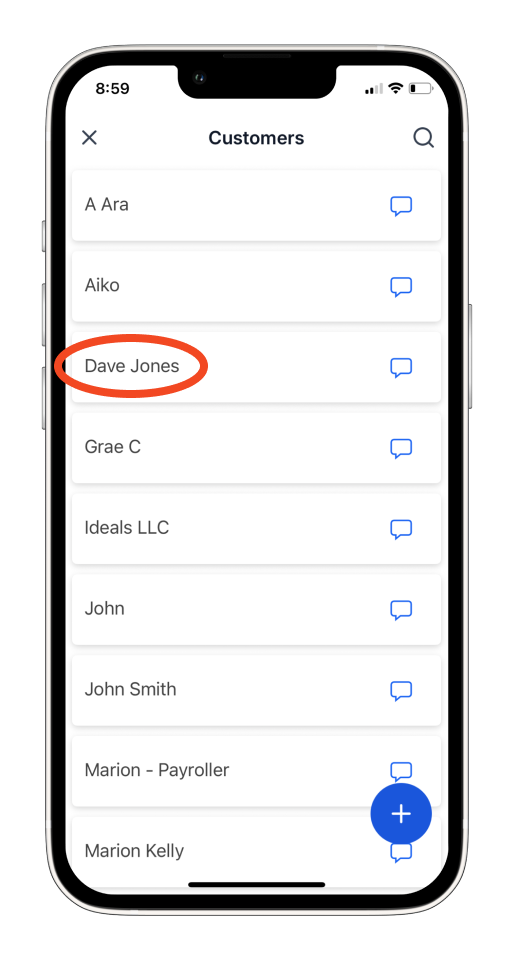 Invoice Mobile App - How to add, edit and delete a customer - 8