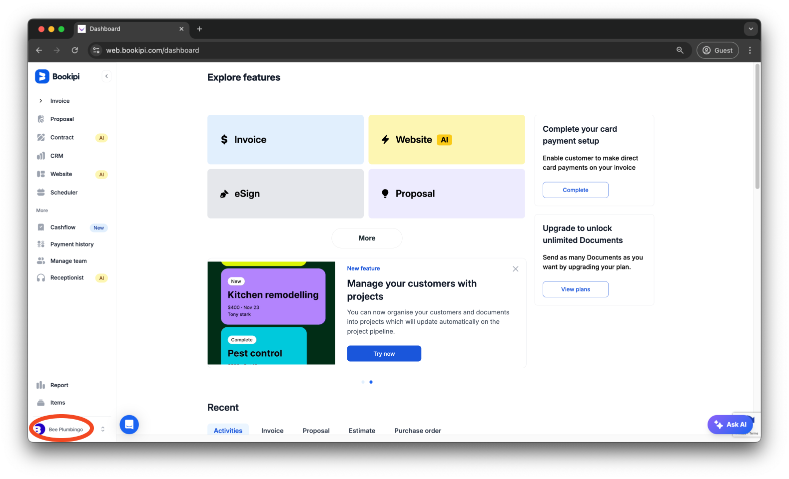 Invoice Web V2 - How to add a signature to invoices - 1