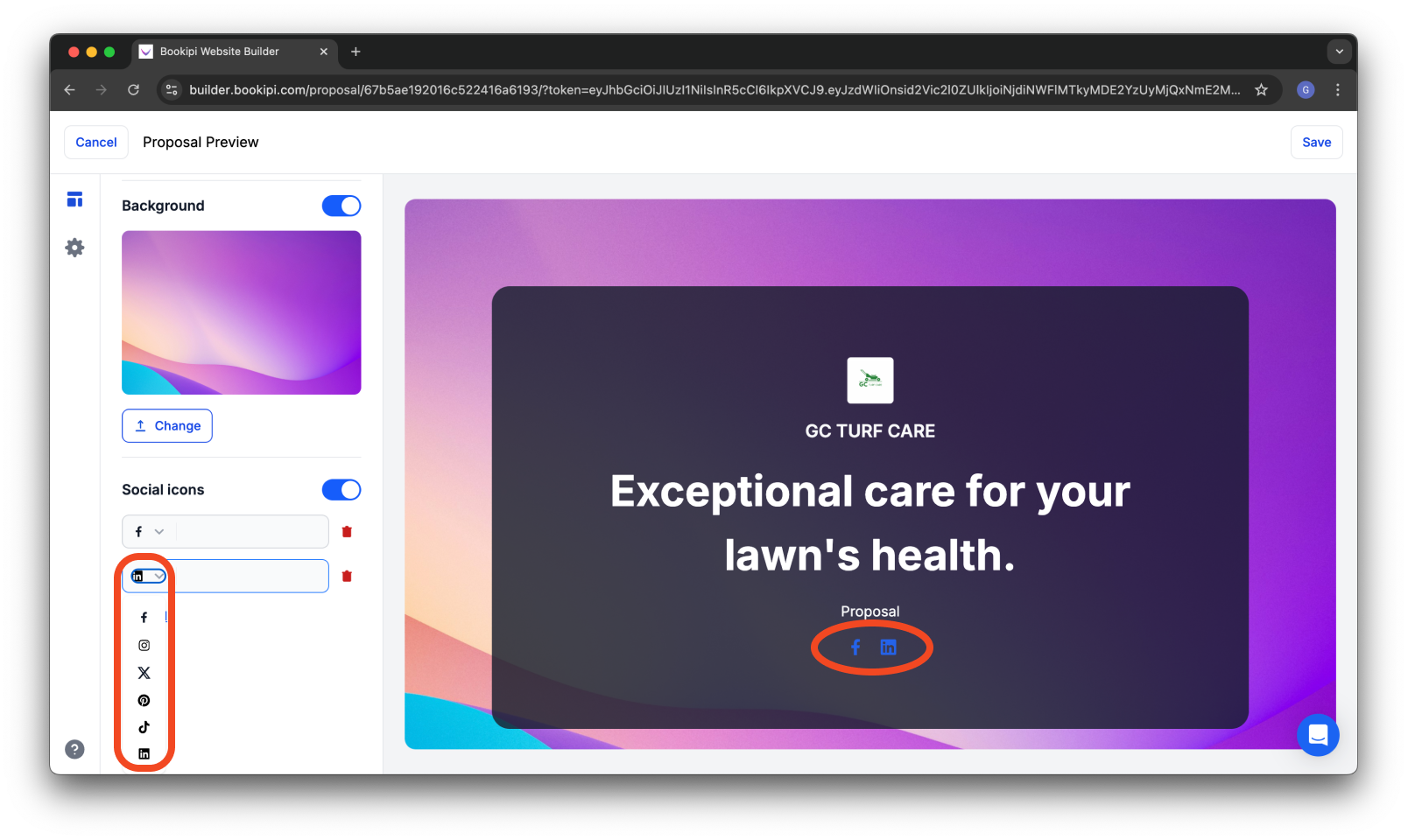 Uncategorized - How to add your social links to your Proposal AI - 14