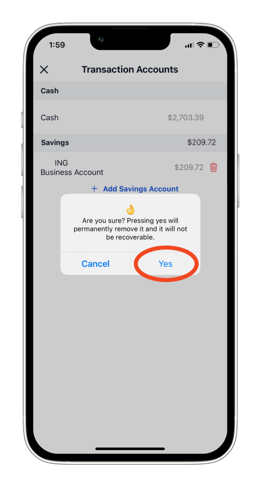 Invoice Mobile App - How to sync your bank - 22