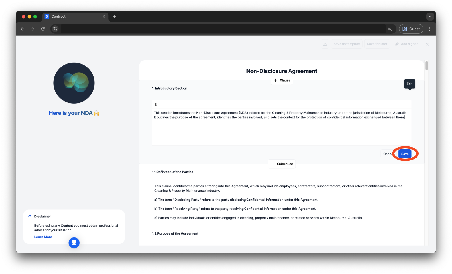 Uncategorized - How to create and send an AI Contract with Bookipi eSign - 10