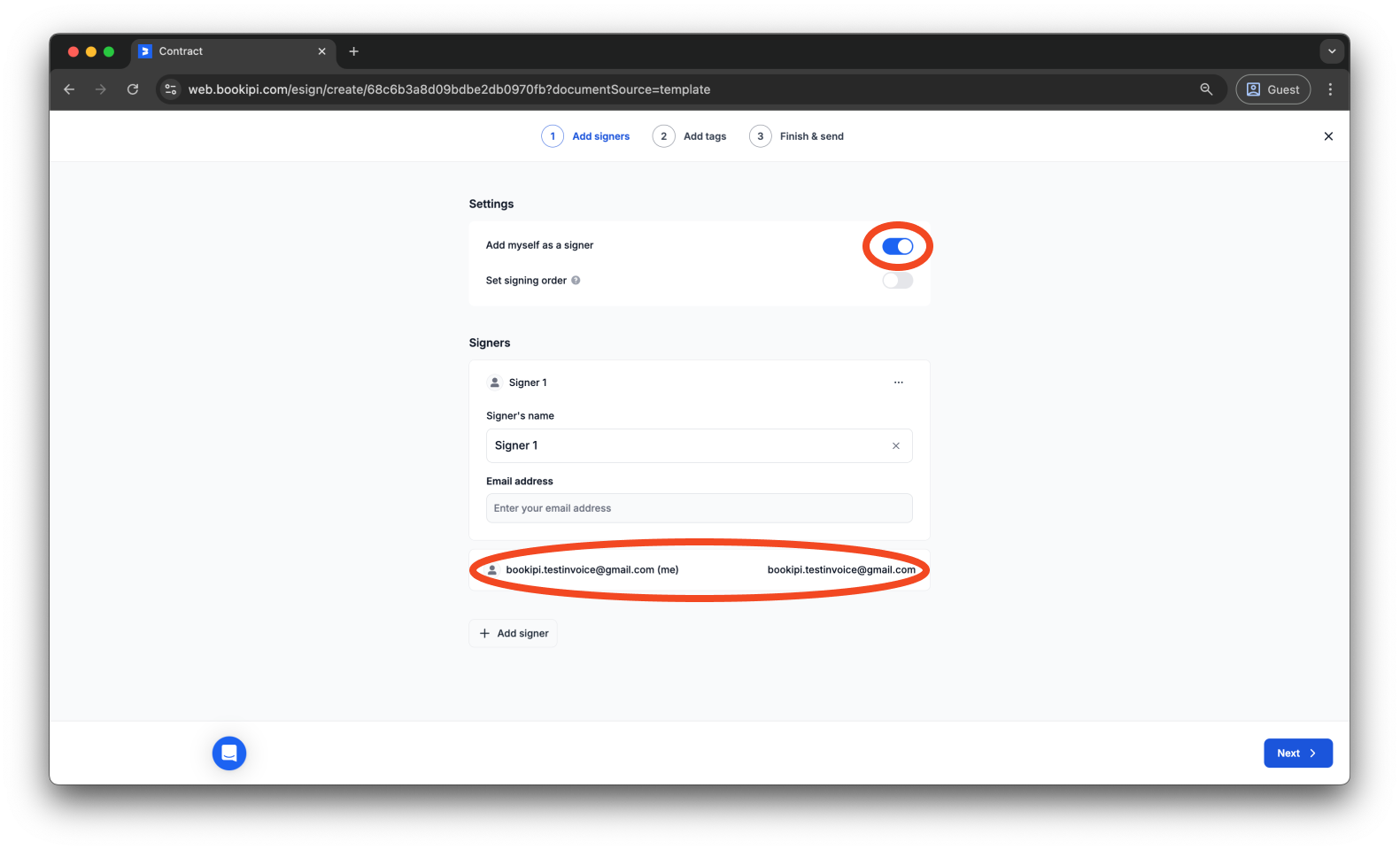 Uncategorized - How to sign your own document using Bookipi eSign - 3