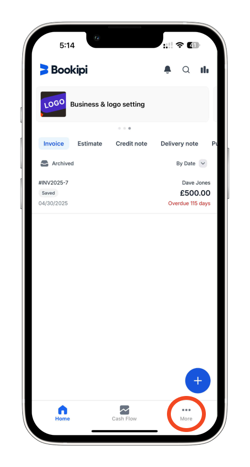 Invoice Mobile App - How to change the currency on the Mobile App - 1