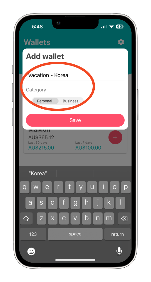 Bookipi Expense - How to use wallets and add expenses - 4
