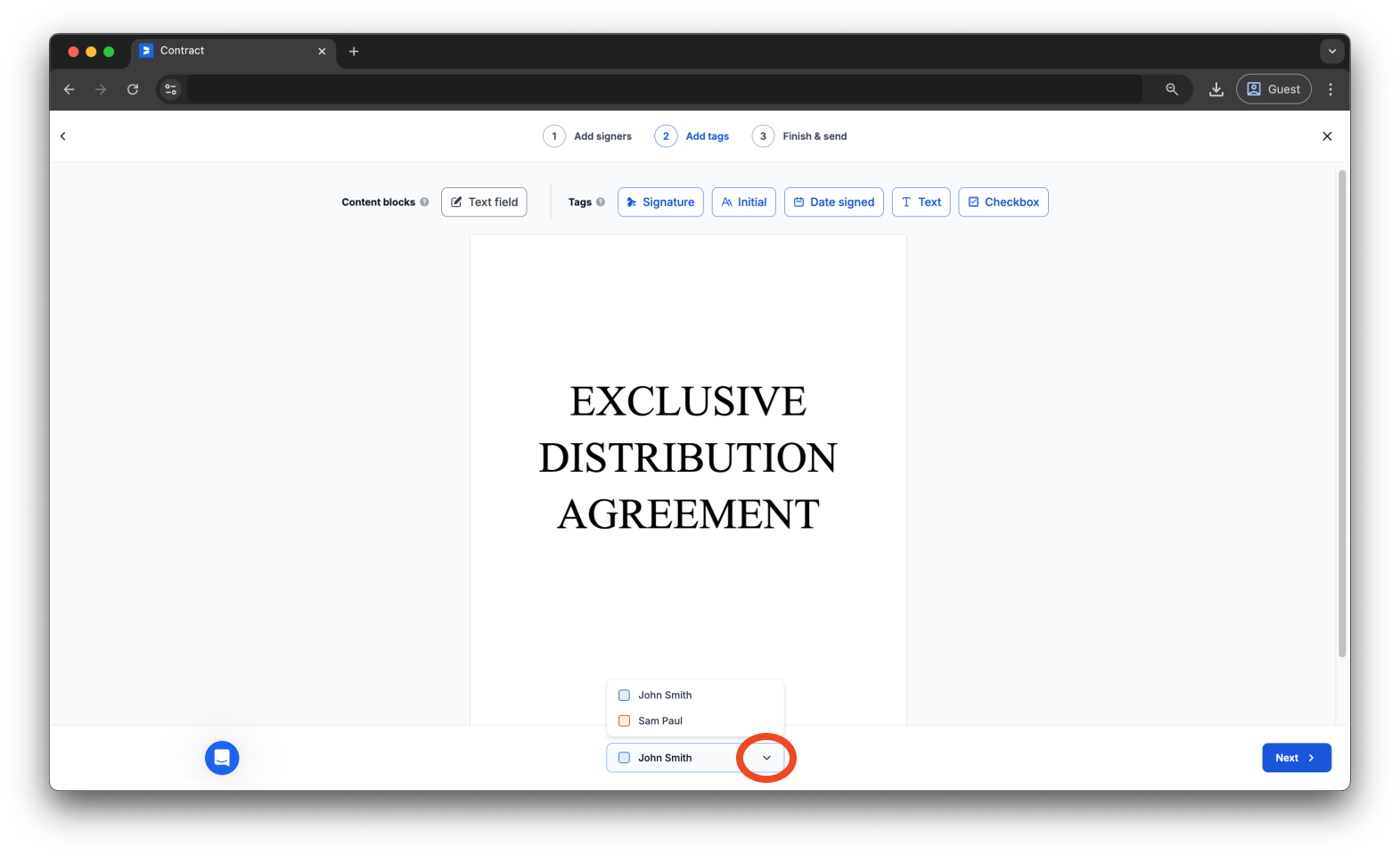 Bookipi eSign - How to create an eSign document from scratch using Bookipi eSign - 7