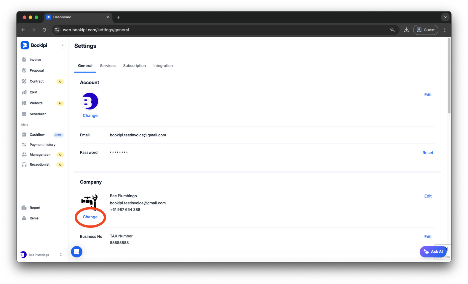 Invoice Web V2 - How to Change Your Logo on Web V2 - 3