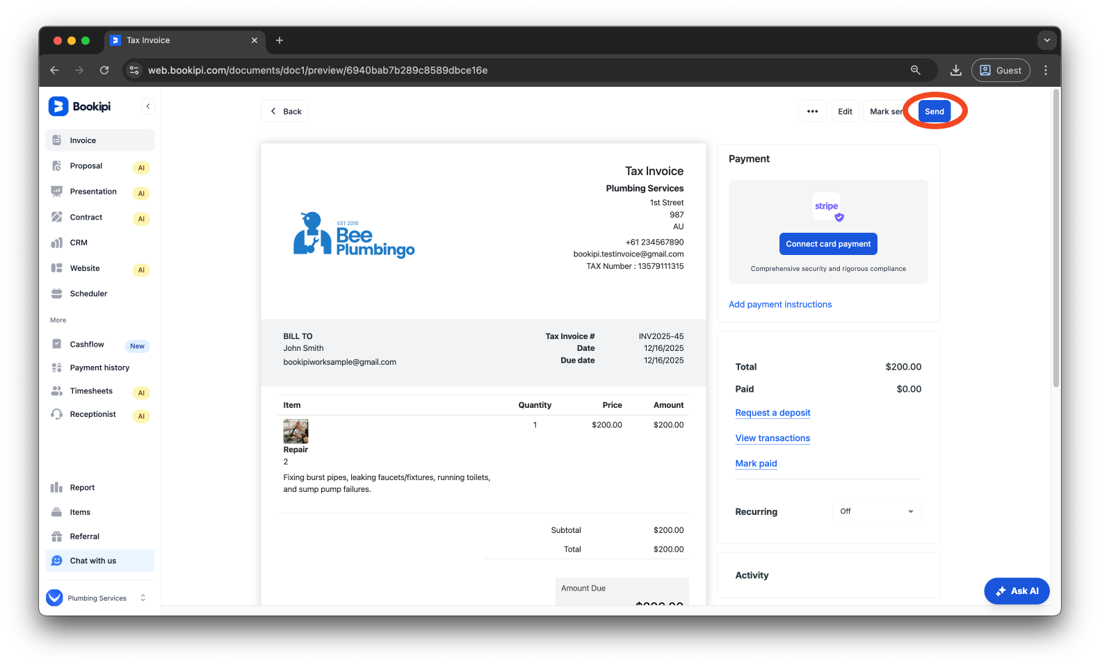 Invoice Web V2 - How to attach a photo to an invoice on the Web App - 10