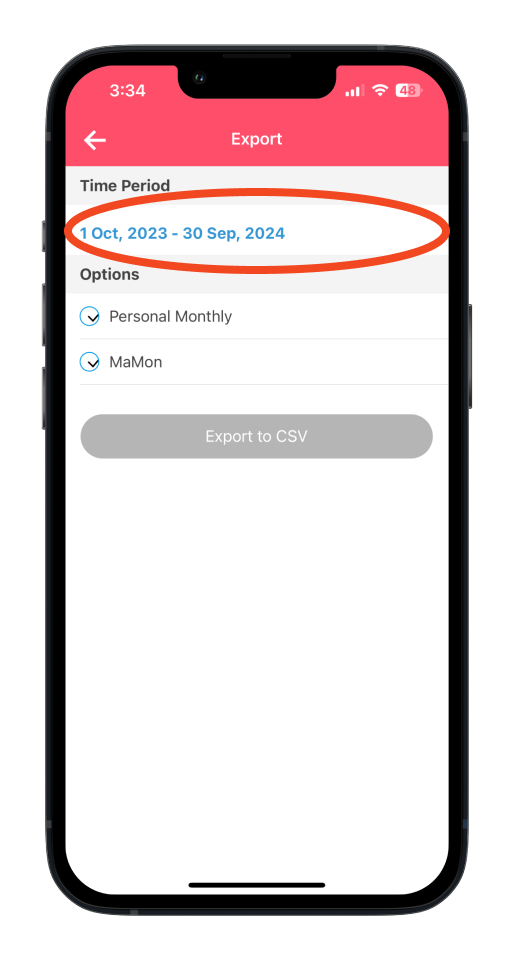 Bookipi Expense - How to export a report in CSV - 3