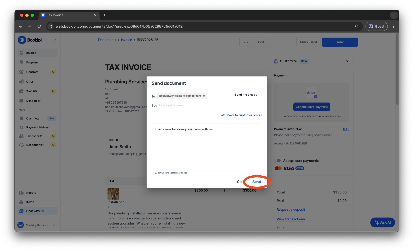 Invoice Web V2 - How to create, send, edit and filter invoices - 20