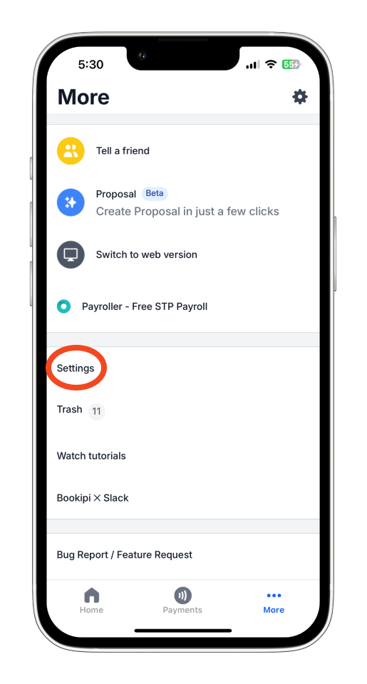 Invoice Mobile App - How to add your logo to invoices on the mobile app - 2
