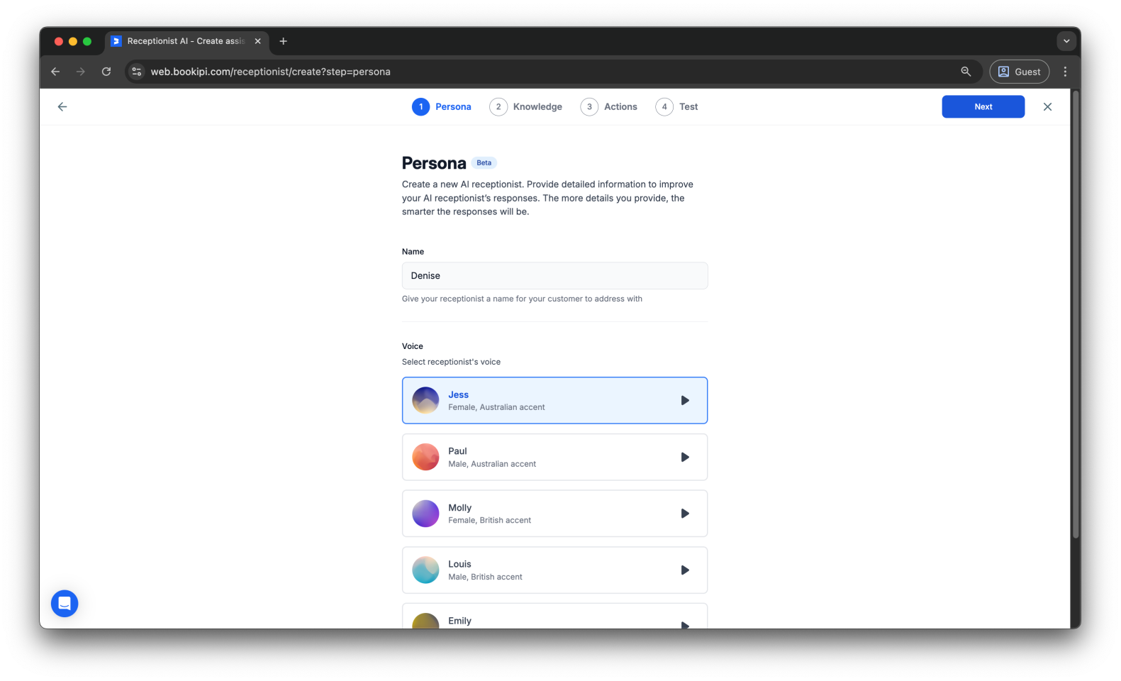 Uncategorized - How to create your Bookipi AI Receptionist - 3