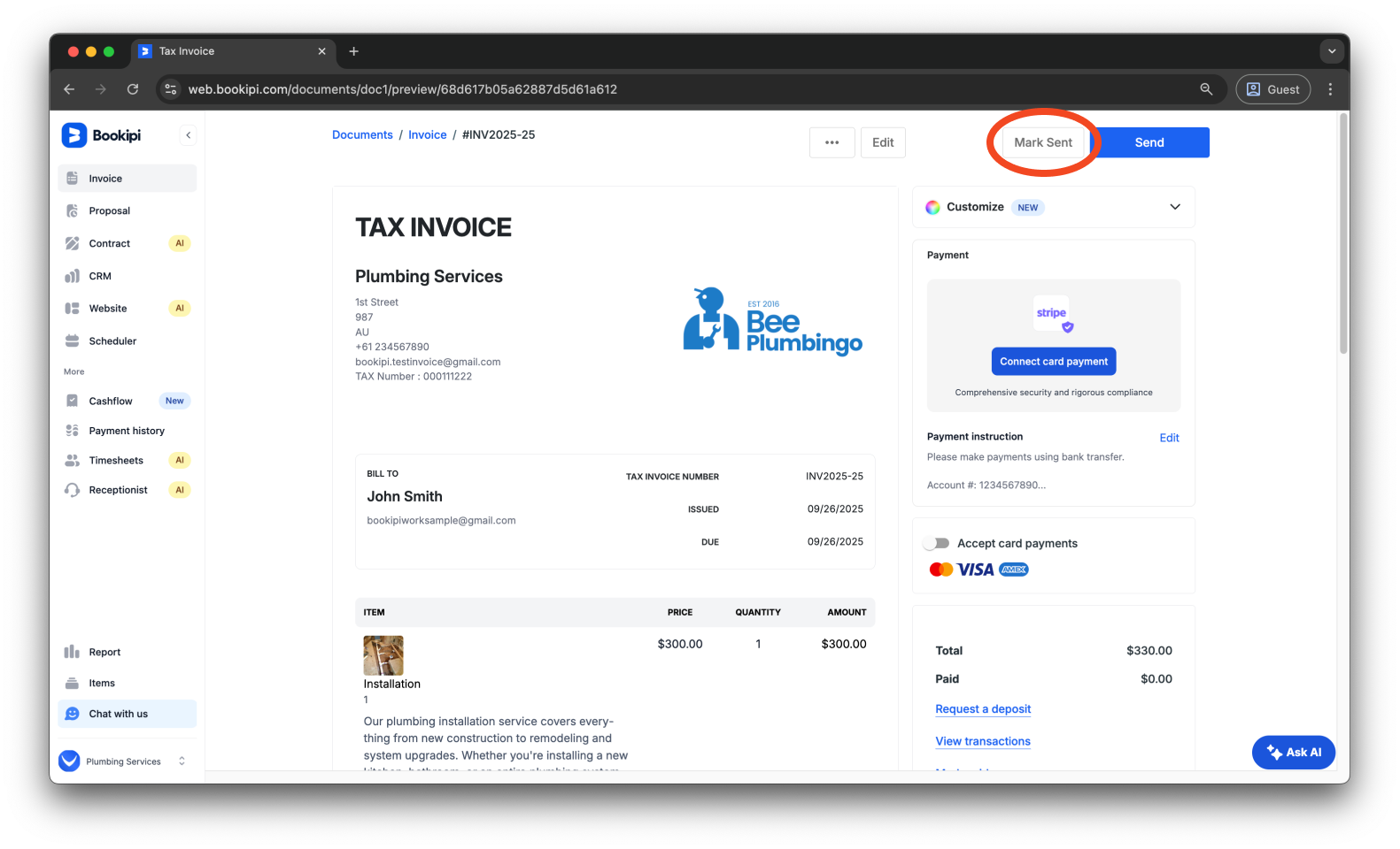 Invoice Web V2 - How to create, send, edit and filter invoices - 10