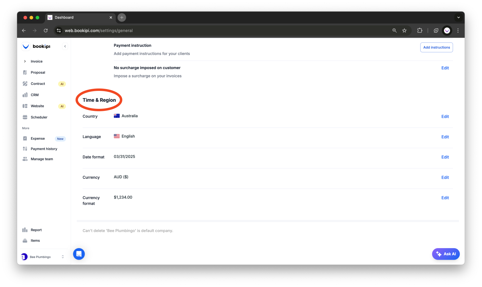 Invoice Web V2 - How to change the language on the Web App - 3