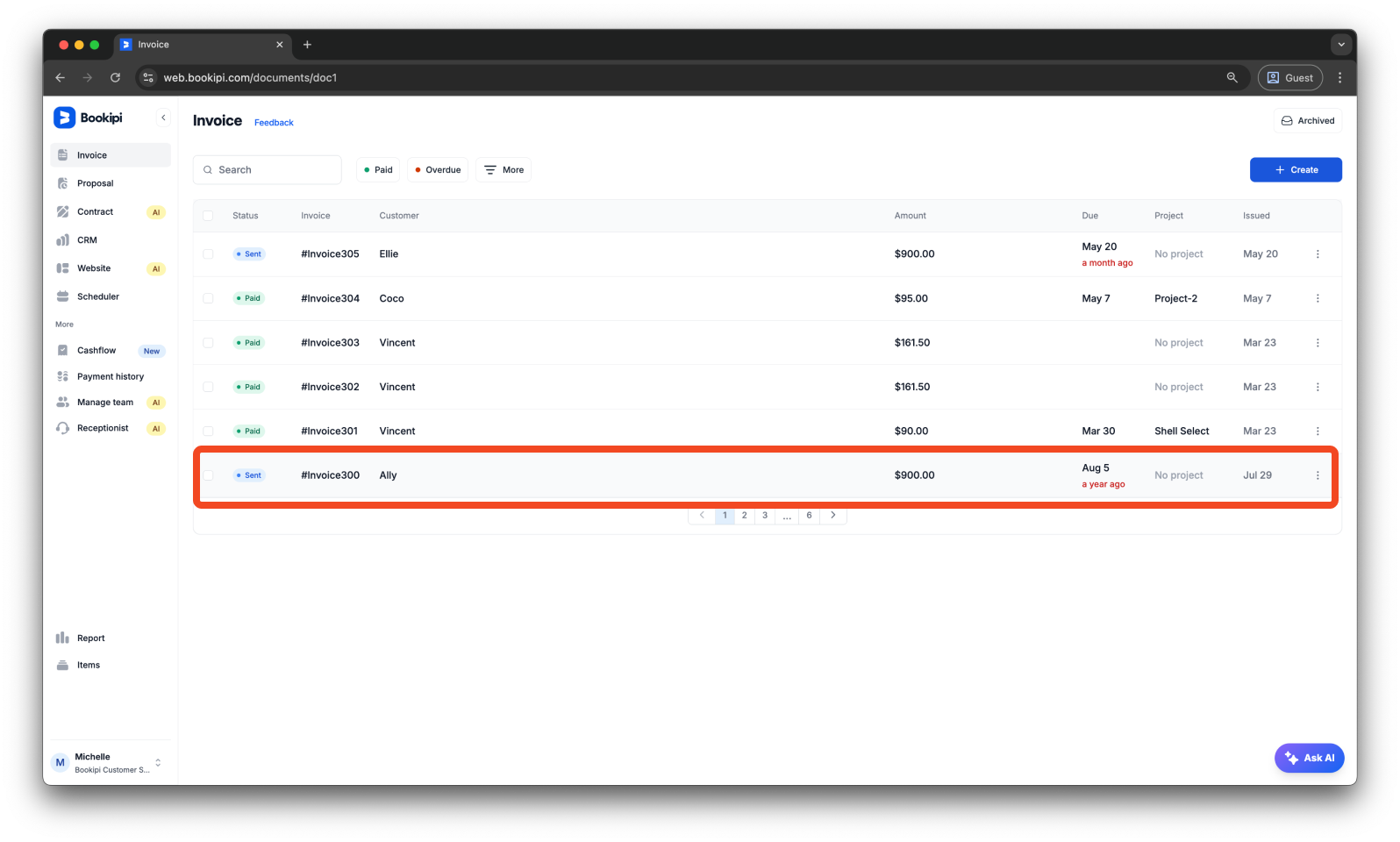 Invoice Web V2 - How to edit a deposit request - 2