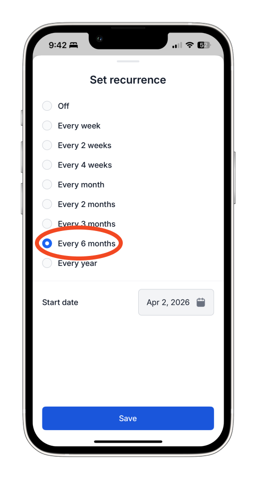 Uncategorized - How to set up a Recurring Invoice in the Bookipi Mobile App - 9