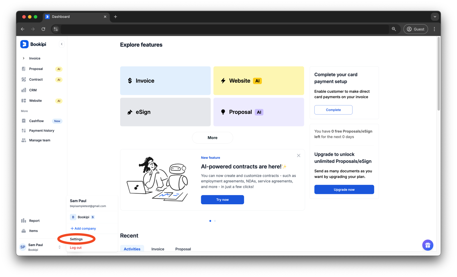 Bookipi Subscriptions - How to cancel a subscription - 2