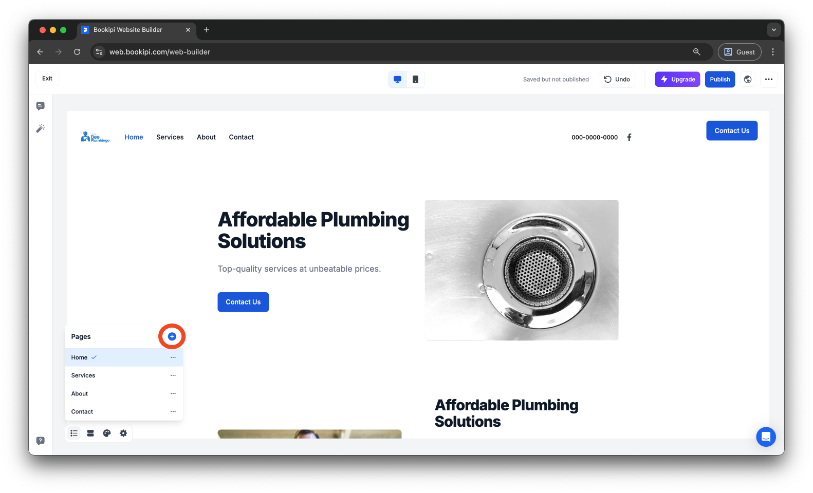 Uncategorized - How to add, edit, rename, and delete a page in Bookipi AI Website Builder - 4