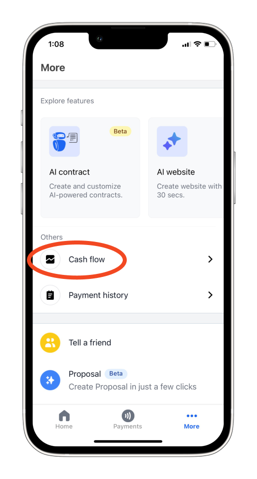 Invoice Mobile App - How to sync your bank - 2