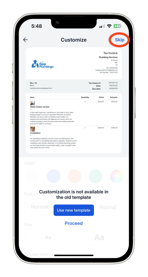 Uncategorized - How to edit a Partially or Fully Paid Invoice in the Bookipi Mobile App - 10