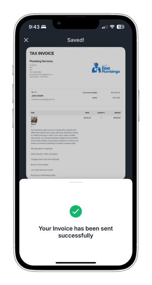 Uncategorized - How to set up a Recurring Invoice in the Bookipi Mobile App - 15