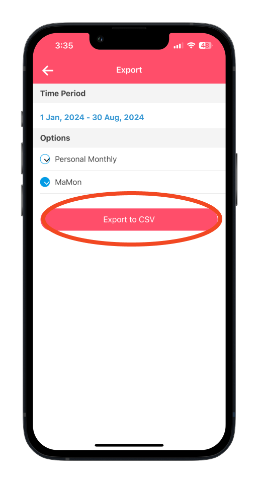Bookipi Expense - How to export a report in CSV - 10