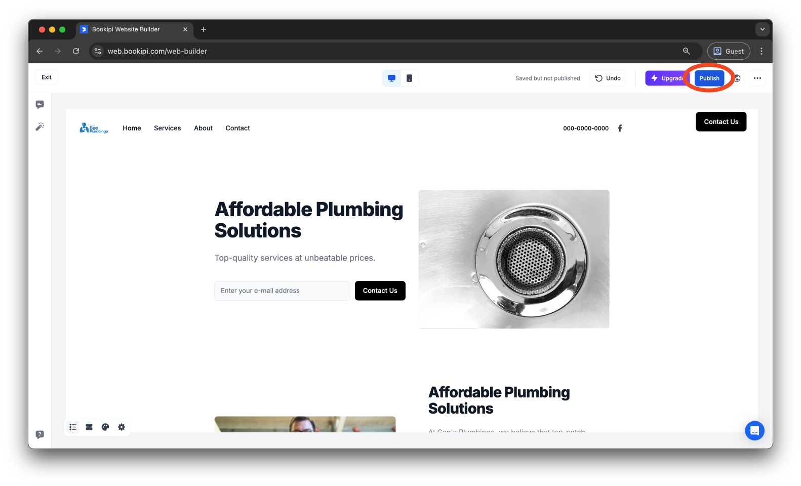 Bookipi AI Website Builder - How to edit your website in Bookipi AI Website Builder - 10