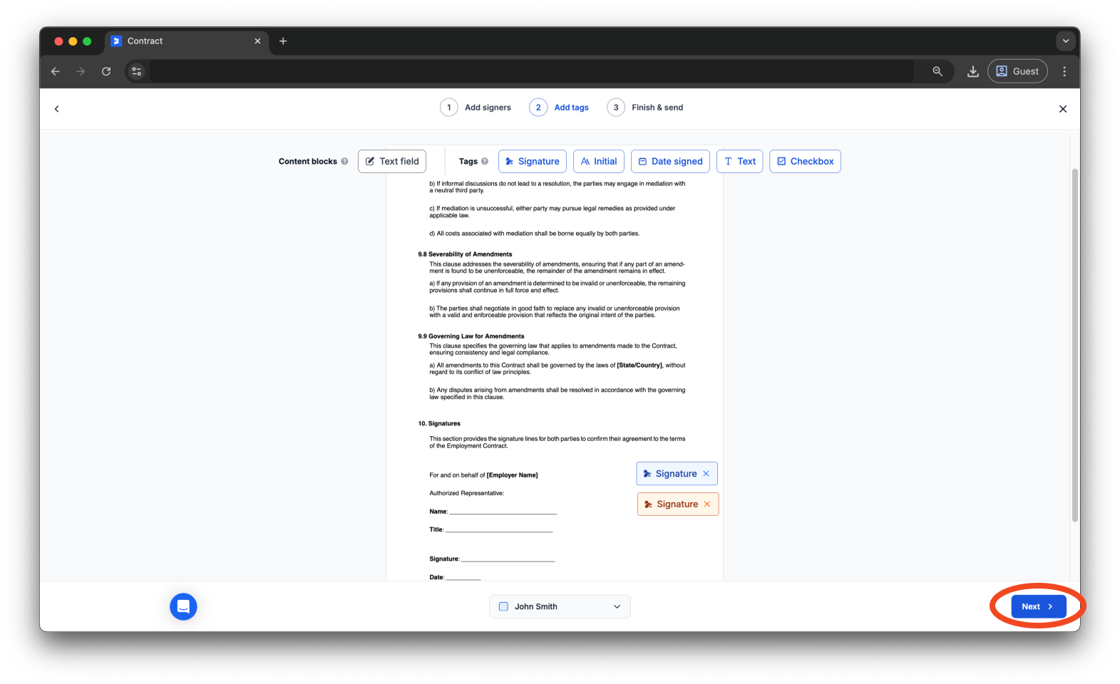 Uncategorized - How to create and send an AI Contract with Bookipi eSign - 28