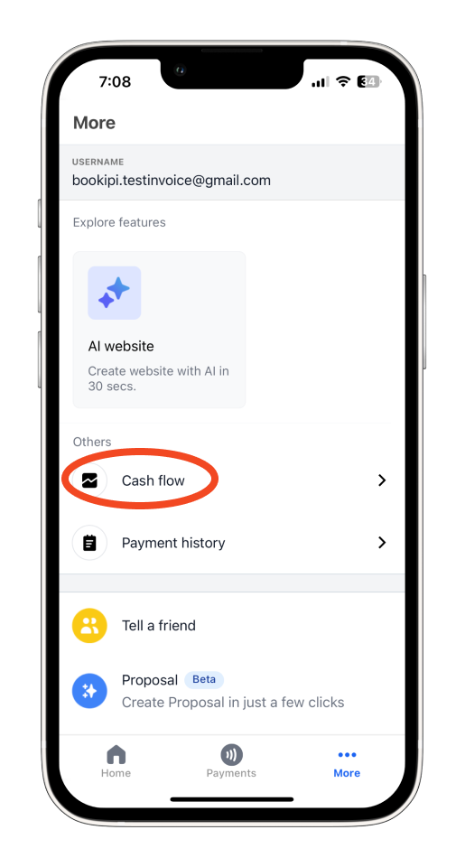 Invoice Mobile App - How to view profit and loss totals - 2