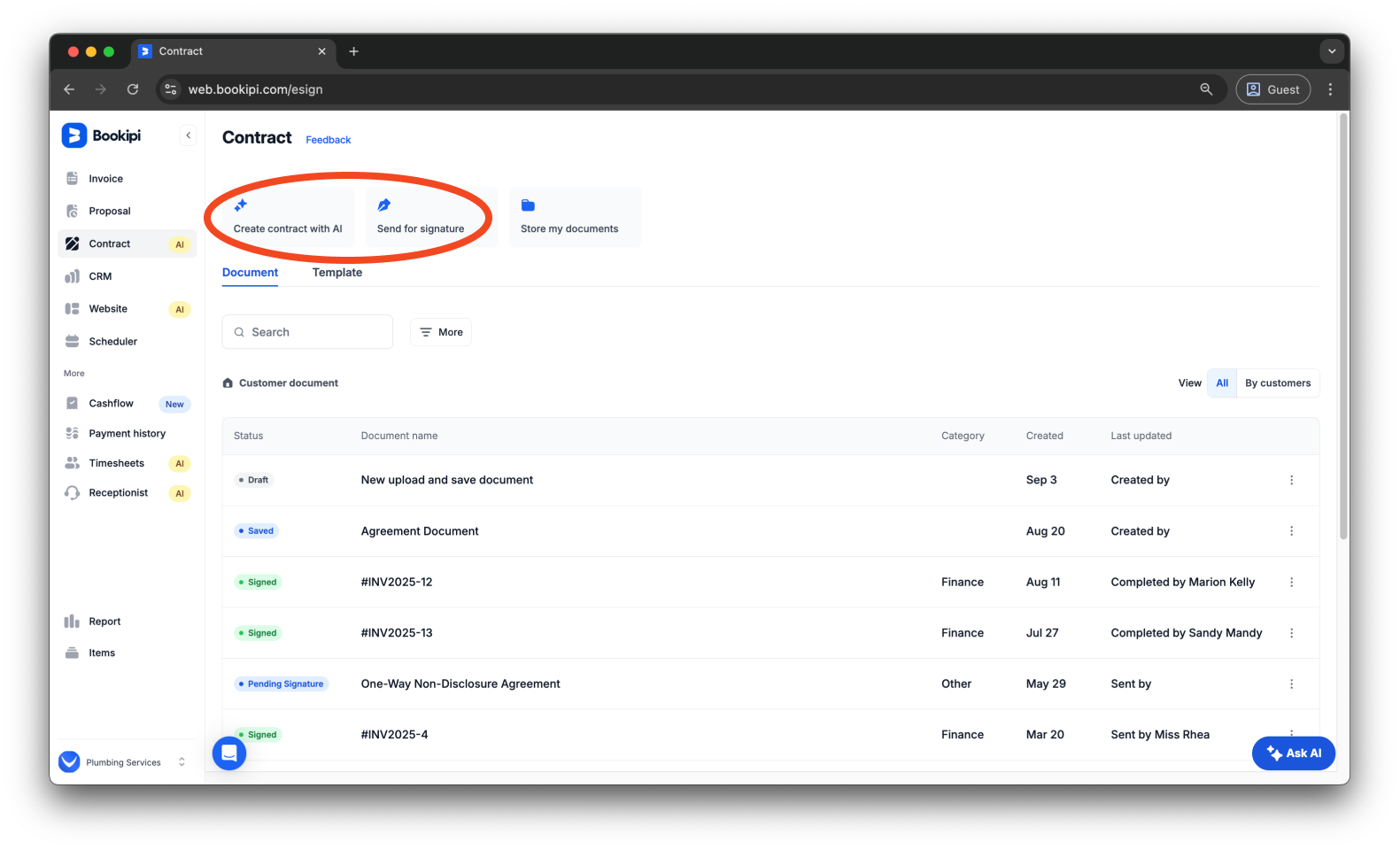 Uncategorized - How to sign your own document using Bookipi eSign - 2